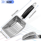 Stainless Steel Cat Litter Scoop, Metal Cat Litter Scoop, Kitty Metal Scooper - Image 2