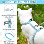 KOOLTAIL Cat Harness and Leash Set, Escape Proof Adjustable Kitten Harness - Image 3