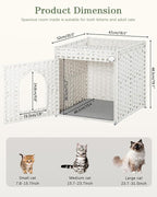 Cat Litter Box Enclosure Furniture, Hidden Litter Box - Image 5