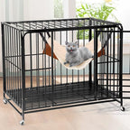 JOYELF Cat Hammock Bed, Medium Reversible Pet Cage Hammock Hanging Soft cat Bed - Image 7