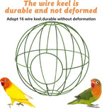 BNOSDM Rattan Parrot Nesting House Bird Nest Parakeet Hanging Swing Soft - Image 4