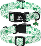 St. Patrick's Day Dog Collar, UP URARA PUP Shamrock Adjustable Pet Collar - Image 2