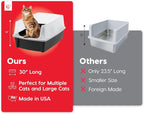 IRIS USA XX-Large Cat Litter Box, Open Top Extra Large Litter Box - Image 6
