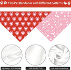 Valentine's Day Dog Bandana, 2 Pack Adjustable Holiday Party Birthday Pets - Image 5