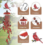 for Women Cardinal Wind Chimes for Outside, Decoration for Outdoor - Image 3