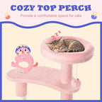 Allewie 55.5 in Cat Tree for Indoor Kitties/Soft Plush Perches/Multi-Level Cat - Image 3