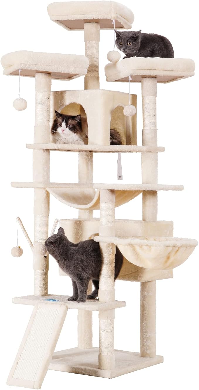 Hey-brother Cat Tree, 71 inches XL Large Cat Tower - Image 9
