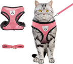 shudyear Summer cat Chest Harness and Leash, Anti-Escape Adjustable Soft mesh by Shudyear