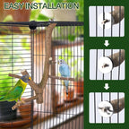 Bird Perch Stand, Natural Vitex Negundo Wood Parrot Perch Bird Cage Branch Perch - Image 7