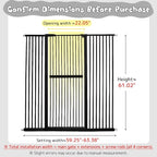 Lumizone Extra Tall Cat Gate 61.02" High Pressure Mounted Extra Wide - Image 2