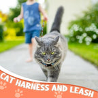 2 Pack Cat Harness and Leash Set, Escape Proof Adjustable Kitten Harness - Image 6