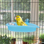 Hypeety Bird Bath with Mirror Portable Bird Bath Bird Bathroom - Image 5