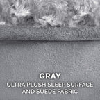 Furhaven Replacement Dog Bed Cover Ultra Plush Faux Fur & Suede Contour Luxe - Image 4