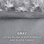Furhaven Replacement Dog Bed Cover Ultra Plush Faux Fur & Suede Contour Luxe - Image 4