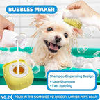 Bath Grooming Kit with Hair Brush, Towel & Scrubber Gloves - Image 3