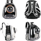 Pet Space Capsule Backpack, Small Medium Cat Puppy Dog Carrier, Transparent - Image 5