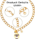 HOWWFALY Dog Collar and Cat Chain Necklace Stainless Steel Adjustable 18K Gold - Image 4