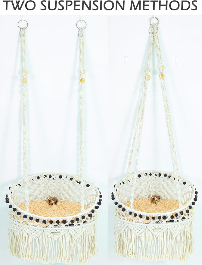 KARCEEY Macrame Cat Hammock - Image 3