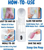 All-in-One Portable Dog Water Bottle, Food Dispenser, Poop Bag Dispenser - Image 4