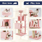 58.5inch Large Cat Tree Tower Condo - Image 4