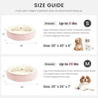 Love's cabin Round Donut Cat and Dog Cushion Bed, 25in Pet Bed - Image 4