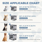 DUMOS Dog Crate 24 Inch Travel Cat Pet Carrier - Image 5
