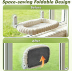 Cat Window Perch with Bolster, Cordless Foldable Cat Window Hammock with Strong - Image 3