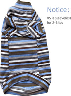 Vintage Stripes Sphynx Hairless Cats Shirt Cotton Cat Turtleneck Pet Clothes - Image 2