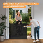 Retractable Baby Gate for Stairs, Automatic Tension, One-Hand Operation - Image 7