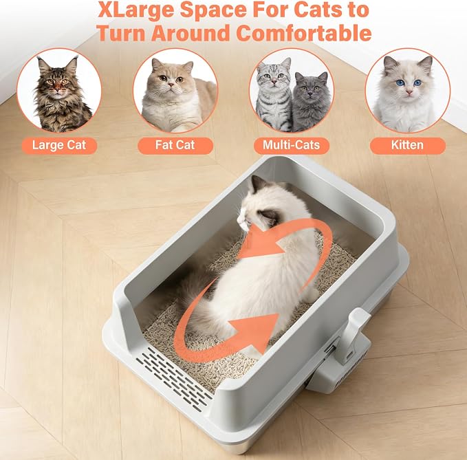 Stainless Steel Cat Litter Box - Image 5