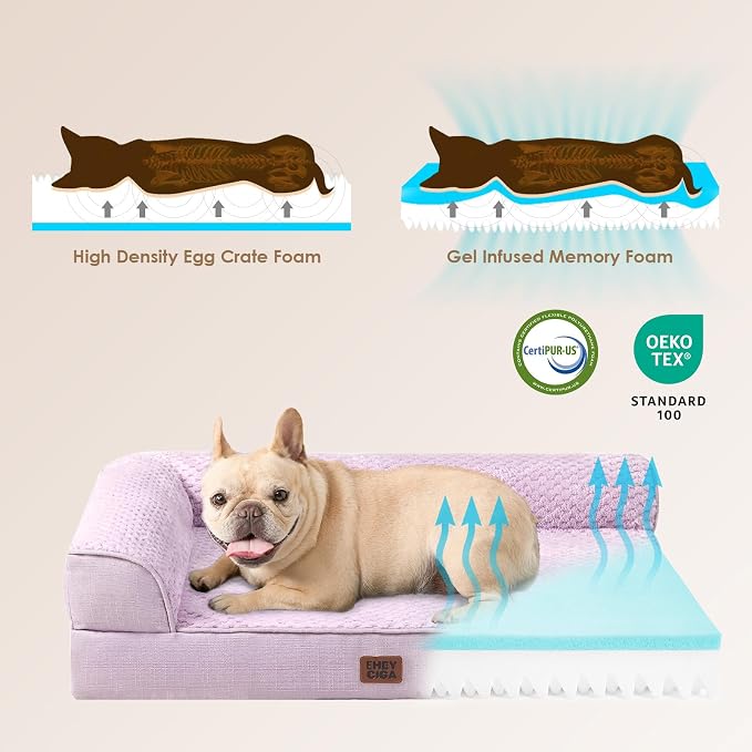 EHEYCIGA Large Dog Bed Memory Foam - Image 4