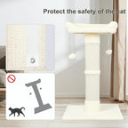 34" Cat Scratching Post for Indoor Cats, Sisal Cat Scratcher - Image 7