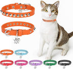 Leather Cat Collars for Boy Girl Cats by DILLYBUD