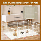 20 Panels Small Animal Playpen, Pet Playpen, C&C Cage - Image 4
