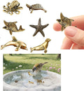 6 Pcs Copper Bath Disks Ornaments Mini Ocean Animal Shape– Starfish Turtle by Unknown