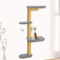 Wall Mounted Cat Wall Shelves and Climbing Tree by PELUOMOZ