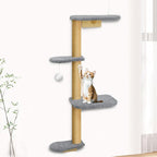 Wall Mounted Cat Wall Shelves and Climbing Tree by PELUOMOZ