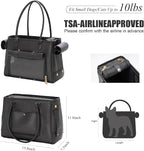 Fashion Pet Carrier Purse for Small Cat and Dog, Luxury Pu Soft-Sided Tote Bag - Image 2