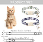 ARING PET 2 Pack Cat Collar-Cute Cotton Cat Collar - Image 5