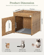 Cat Litter Box Enclosure Furniture, Hidden Litter Box - Image 5