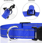 TagME Reflective Nylon Dog Collars, Adjustable Classic Pet Collar - Image 3
