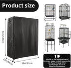 Bird Cage Covers for Night, 38”L×23”W×51”H, 420D Fabric Washable Waterproof - Image 5