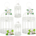 Sliner 4 Pcs Birdcage Candle Holder Valentine Decorative Bird Cages by Sliner