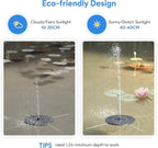 Solar Fountain Water Pump for Bird Bath, Floating Solar Powered Water Fountain - Image 6