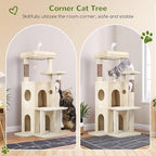 Globlazer Cat Tree Tower for Indoor Cats, 50-inch Adult Cat Tree House for - Image 2