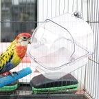 Bird Bath for Cage Transparent Bird Bathtub Hanging Portable Shower Pool - Image 7