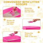 Amyhill 10 Pcs Open Cat Litter Box Kitten Litter Pan - Image 5