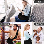 Lukovee Dog Sling Carrier, Hard Bottom Support & Adjustable Soft Padded - Image 6