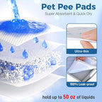 Cat Pads 25 ct Super Absorbent Pet Pee Pads Compatible - Image 2