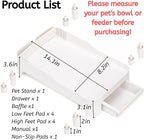 YOUEON Raised Pet Feeder Stand for Cats and Dogs Neck Health, Adjustable Height - Image 2